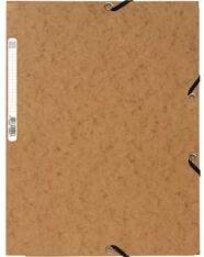 Exacompta A4 prespán barna gumis mappa (P2110-0580) - officedepot