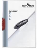 DURABLE Swingclip A4 30lapos piros clip-mappa (226003) - officedepot