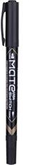 Deli Mate 2: 1 0, 5-1, 0 mm fekete kétvégű permanent marker (DEU10420) - officedepot