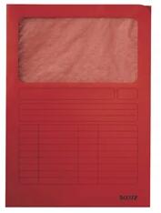 Leitz A4 ablakos karton piros mappa (39500325)