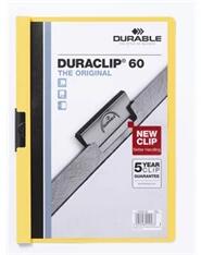 DURABLE Duraclip A4 60lapos sárga clip-mappa (220904) - officedepot