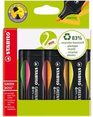 STABILO Green Boss 4db-os vegyes színű szövegkiemelő (6070/4)