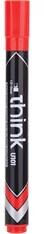 Deli Think 1, 5-5, 0 mm piros vágott hegyű permanent marker (DEU10140) - officedepot