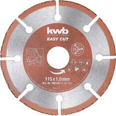 kwb 49790540 PROFI EASY CUT TCG 125x22, 23x1, 0mm volfram-karbid darabolótárcsa (49790540) - officedepot