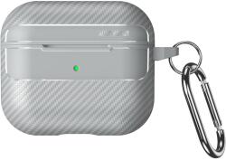  AirPods 3 tartó - Carbon mintás szürke, karabinerrel - graffistore