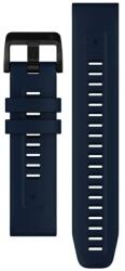 Okosóra szilikon szíj - GARMIN FENIX 3 / 5X / 3HR / 5X PLUS / 6X / 6X PRO / 7X / 7X PRO szíj - sötétkék szilikon szíj - graffistore