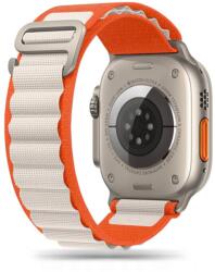  Okosóra szíj - Apple Watch Series 4/5/6/7/8/9/Ultra/SE (42/44/45/49mm) - TECH-PROTECT Nylon Pro - bézs/sárga szövet szíj - graffistore