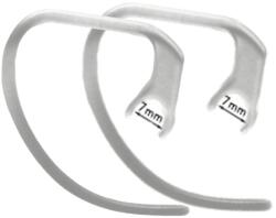 Átlátszó fülpánt Bluetooth headset-hez - 7 mm átmérőjű bilinccsel 2db-os - graffistore