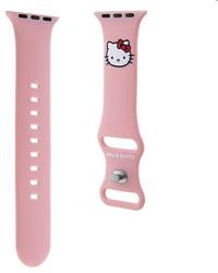  Okosóra szilikon szíj - Apple Watch Series 4/5/6/7/8/9/SE (38-40-41mm) szíj - Hello Kitty - pink szilikon szíj - graffistore