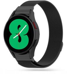 Okosóra szíj - Samsung Galaxy Watch 5 / 5 Pro (40 / 44 / 45 mm) - TECH-PROTECT Milaneseband 2 - mágneses fekete fémszíj (20 mm szíj szélesség) - graffistore