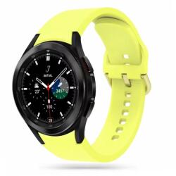  Okosóra szilikon szíj - Samsung Galaxy Watch6 / Watch6 Classic - sárga szilikon szíj