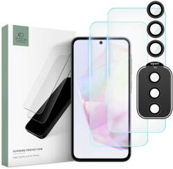  Samsung Galaxy A35 5G üvegfólia- TECH-PROTECT Supreme - 2 db üvegfólia + 1db fekete keretes kamera védőkeret - graffistore