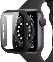  Okosóra védő tok - Fekete 360 fokos szilikon védő tok APPLE WATCH 7 / 8 / 9 (41MM) okosórához - graffistore