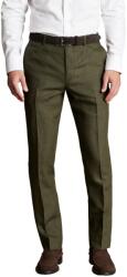 Charles Tyrwhitt Linen Pants - Olive - Slim fit | 32 | 36