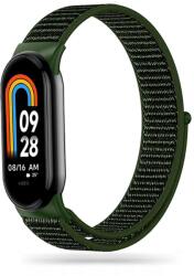 Okosóra szíj - Xiaomi Mi Band 8 / 8 NFC - Tech- Protect Nylon - zöld szövet szíj - graffistore
