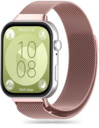 Huawei Watch Fit 3 / 4 / 4 Pro - TECH-PROTECT Milaneseband - mágneses rose gold fémszíj - graffistore
