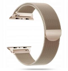 Okosóra szíj - Apple Watch 2 / 3 / 4 / 5 / 6 / 7 / 8 / 9 / Ultra / SE (42/44/45/49 mm) - mágneses arany fémszíj - graffistore