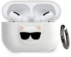  Karl Lagerfeld Choupette AirPods Pro tartó- fehér szilikon tok - graffistore