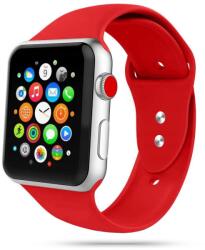 Okosóra szilikon szíj - Apple Watch Series 1/2/3 (38mm-40mm) - TECH-PROTECT SOFTBAND Piros szilikon szíj - graffistore