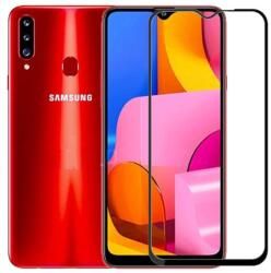 Samsung Galaxy A20s üvegfólia- fekete tokbarát Slim 3D üvegfólia - graffistore