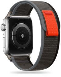  Okosóra szíj - Apple Watch Series 4/5/6/7/8/9/Ultra/SE (42/44/45/49 mm) - TECH-PROTECT Nylon fekete szövet szíj - graffistore