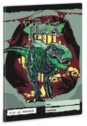 Ars Una A5-ös kockás füzet - T-Rex