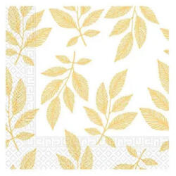 Procos Orange Leaves, Levél szalvéta 20 db-os, 33x33 cm PNN95212 (PNN95212)
