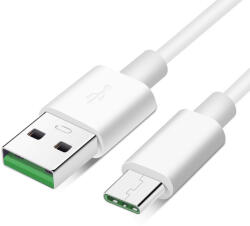 WPOWER USB-A / USB Type-C kábel 5A, 2.0m, fehér (SUNS0134-W)