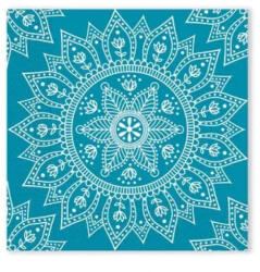 Procos Mandala Petrol White szalvéta 20 db-os, 33x33 cm FSC PNN96634 (PNN96634)