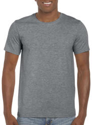 Gildan Softstyle rövid ujjú környakas póló, Gildan GI64000, Graphite Heather-4XL (gi64000gph-4xl)