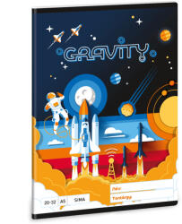 Ars Una Gravity tűzött füzet A/5, 32 lap sima (ARS-53613677)