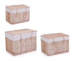 Bizzotto Set 3 cosuri depozitare Yulian 37x25x25 cm, 33x30x29 cm, 48x35x35 cm (0141452)
