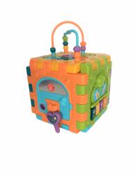 Lorelli Cub de activitati, 10 piese, interactiv, multicolor (1019146)