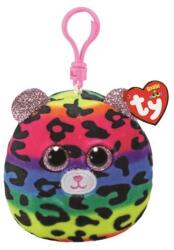 Ty ND17_ZB-152529 Breloc mascota TY Squish-a-Boos DOTTY - leopard multicolor 8, 5 cm 39568 (39568 TY)