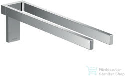 Hansgrohe AXOR UNIVERSAL RECTANGULAR 38 cm-es fix dupla törölközőtartó, Króm 42622000 (42622000)