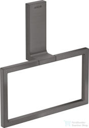 Hansgrohe AXOR UNIVERSAL RECTANGULAR törölközőtartó gyűrű, szálcsiszolt fekete króm 42623340 (42623340)