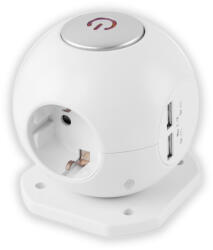 Avide 3 Plug + 2 USB 1,5 m Switch (ESC1 5G3 USB GLOBE)