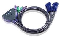 ATEN CS62S-AT 2PC PS/2 VGA KVM Switch (CS62S-AT) - officedepot