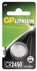 GP Batteries GP CR2450 Lithium gombelem 1db/bliszter (B15851) - officedepot