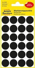 AVERY 3003 18mm 96db-os fekete jelölőpont (3003) - officedepot