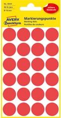 AVERY 3004 18mm 96db-os piros jelölőpont (3004) - officedepot