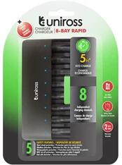 Uniross UCU006 AA/AAA védelemmel 8 fiókos processzoros gyorstöltő (UCU006)