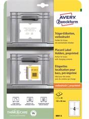 AVERY 8001-5 120x80mm 20db-os hordozó címkék etikett címkékhez (8001-5) - officedepot