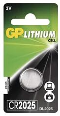 GP Batteries GP CR2025 lítium gombelem 1db/bliszter (B15251) - officedepot