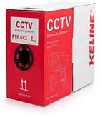 KELine KE-Line Cat. 5E (F/UTP) 305m 100MHz PVC Eca árnyékolt CCTV fali kábel (KECCTVS25-ECA-RLX) - officedepot