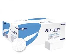 LUCART Strong 2 rétegű 150 lap 20 csom/doboz V hajtogatott kéztörlő (2138816) - officedepot