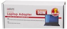 Delight Univerzális laptop/notebook töltő adapter tápkábellel (55365) - officedepot