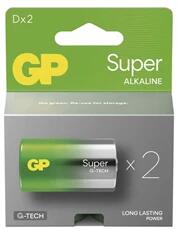 GP Batteries GP Super alkáli elem LR20 (D) 2db (B01412) - officedepot