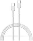 DEVIA ST379550 1m Type-C 15W fehér adat- és töltőkábel (ST379550) - officedepot