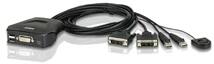 ATEN CS22D-A7 2PC USB DVI KVM Switch (CS22D-A7) - officedepot